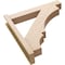 Ekena Millwork 6-in W x 32-in D x 32-in H Balboa Block Rough Cedar Woodgrain TimberThane Outlooker, Primed Tan OUTUR060X32X32BOA44RCPR - alternate 3
